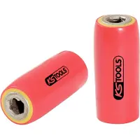 Ks Tools 3/8" Bithalter mit Schutzisolierung für 8 mm Bits