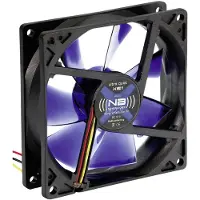 Noiseblocker XE1, Ventilator, 17 dB, Schwarz, Blau