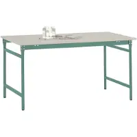 Manuflex BB3031.0001 Beistelltisch BASIS stationär mit Melamin-Tischplatte in