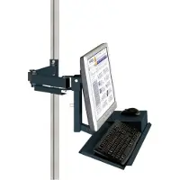 Manuflex ZB8286.7016 Standard Monitorträger für CANTOLAB und ALU mit Tastatur- und Mausfläche, VESA-Adapter 100 mm