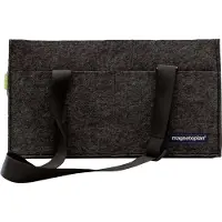 MAGNETOPLAN Desk Sharing Bag ecoAware Filz grau, 450x250x150 mm, 10+ Fächer, bis 10 kg, Schultergurte