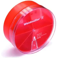 Weidmuller 9025680000, Aufbewahrungsbox, Rot, Transparent, Rund, Polypropylen (PP), Einfarbig, Drinnen