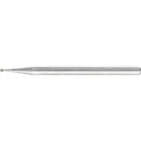 PFERD Diamant-Schleifstift Kugel Ø1,0mm Schaft-Ø3 mm D181 (grob) zum Gravieren und Entgraten