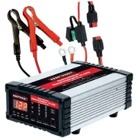 Dino KRAFTPAKET Kfz-Batterieladegerät 136340, 12/24 V, 28 Ladeprogramme, max. 25 A Ladestrom