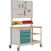 Manuflex MW2033.5021 Werkbank-Mobil Wasserblau