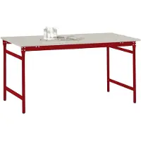 Manuflex BB3011.3003 Beistelltisch BASIS stationär mit Melamin-Tischplatte in