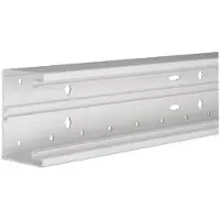 Hager BR6510017035 Brüstungskanal-Unterteil PVC frontrastend BR 68x100mm Oberteil 80mm in lichtgrau - 2 Meter