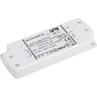 Self Electronics SLT15-12VF-2S LED-transformator, LED-drivere Konstant spænding 15 W 1.25 A 12 V/DC Kan monteres på brændbare overflader, Kan ikke lysdæmpes!,