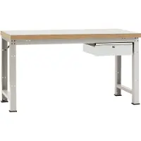 Manuflex WP5407.7035 Werkbank (B x H x T) 1500 x 800 x 700 mm Lichtgrau (RAL 7035)