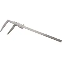 Dasqua 1310-0015 Monoblock-Messschieber mit Spitzenbacken und Feineinstellung 1000mm 1St.
