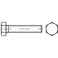 Toolcraft TO-5443452 Sechskantschraube 25 mm 22 mm Außensechskant 83933 Stahl 100 St.