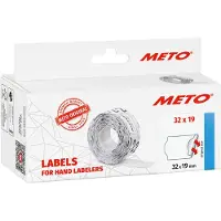 Meto Prisetiketter 30007366 Permanent Etiket-bredde: 32 mm Etikethøjde: 19 mm Hvid 1 stk