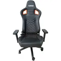 Kunzer Arbeitsdrehstuhl Schwarz/Orange 7RBS03 1 St.