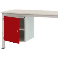 Manuflex ZB4968.3003 Gehäuse-Unterbau UNIVERSAL Stationär, Nutzhöhe 500 mm mit 1 Tür rechts angeschlagen. Für Tischtiefe 1200 mm