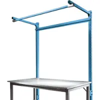 Manuflex ZB3842.5007 Anbau-Aufbauportal mit Ausleger für UNIVERSAL + PROFI Standard Anbautische, Nutzhöhe 1500 mm