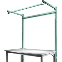 Manuflex ZB3841.0001 Aufbauportal mit Ausleger für UNIVERSAL + PROFI Standard Grundtische, Nutzhöhe 1500 mm