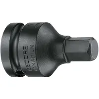 Gedore Kraftschrauber-Steckschlü ssel-Einsatz IN K 19 1/2 Zoll SW 17mm L.50mm