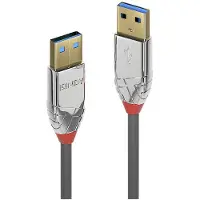 Lindy 36625, 0,5 m, USB A, USB A, USB 3.2 Gen 1 (3.1 Gen 1), 5 Gbit/s, Grau