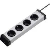 Ehmann 0200x00042301 Steckdosenleiste 4fach Grau Schutzkontakt 1 St.