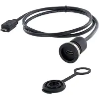 Encitech USB 2.0 Buchse Micro-B Chassisbuchse, Einbau M16 1310-1013-01 Inhalt: