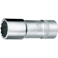 Gedore Steckschlüsseleinsatz D 19 L 1/2 Zoll 12-kant SW 14mm L.77mm