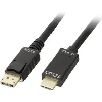 Lindy 10.2g Displayport-hdmi-kabel 3 M