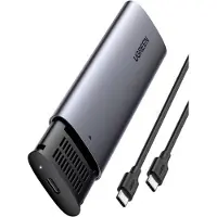 UGREEN 10902, SSD-Gehäuse, M.2, M.2, PCI Express, 10 Gbit/s, USB Anschluss, Grau