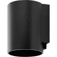 Deko-light Außenwandleuchte CAN, dimmbar, schwarz, Aluminium, Wandleuchte außen