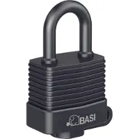 Basi - Vorhangschloss - VHS 615W - 59 mm - Verschiedenschließend - inkl. 2 Schlüssel - Witterungsgeschütztes Stahllamellengehäuse