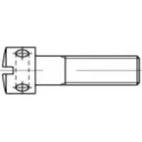 Toolcraft 106417 Kreuzlochschrauben M4 10 mm Schlitz DIN 404 Stahl galvanisch verzinkt 100 St.