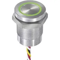 APEM CPB2110000KGSS Sensorknap 24 V 0.2 A Tastende Grøn, Rød IP68, IP69K 1 stk