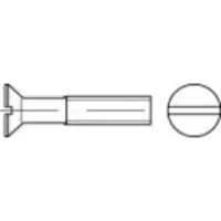 Toolcraft 1065471 Senkschrauben M4 6 mm Schlitz DIN 963 Edelstahl A2 1000 St.