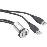 TRU COMPONENTS Doppeleinbaubuchse 2.0