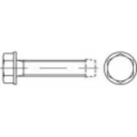 Toolcraft 141125 Gewindefurchende Schrauben M6 40 mm Außensechskant DIN 7500 Stahl galvanisch verzinkt 500 St.