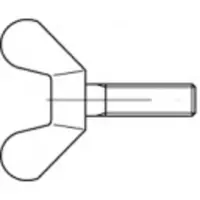 Toolcraft 1060596 Flügelschraube M6 25 mm DIN 316 Edelstahl A2 25 St.