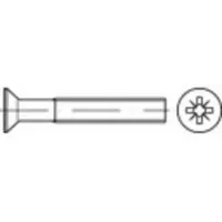 Toolcraft 1065983 Senkschrauben M3 40 mm Kreuzschlitz Pozidriv DIN 965 Edelstahl A2 500 St.