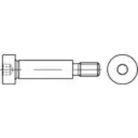 Toolcraft 148022 Passschulterschrauben M6 50 mm Innensechskant Stahl 50 St.