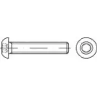 Toolcraft Toolcraft, Schrauben, Linsenschrauben M6 14 mm Innen (500 Schrauben pro Stück)
