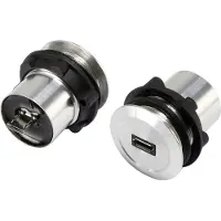 TRU COMPONENTS Micro USB-Einbaubuchse Buchse, Einbau Micro USB-01 Micro USB Buchse auf Micro USB Stecker Inhalt: 1