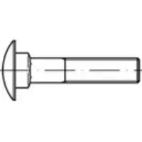 Toolcraft 1061434 Flachrundschraube M12 30 mm Vierkant DIN 603 Edelstahl A2 100 St.