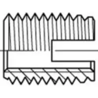 Alstertaler Schrauben & Präzisionsteile 159841X Gewindeeinsätze M20 27 mm 88302 Stahl galvanisch verzinkt 10 St.