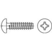 Toolcraft 145094 Linsenblechschrauben 4.2 mm 22 mm Kreuzschlitz Phillips DIN 7981 Stahl galvanisch verzinkt 1000 St.
