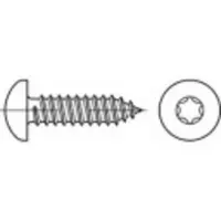Toolcraft Linsenblechschrauben 6.3 mm 80