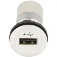 Schlegel USB-Einbaubuchsen 2.0 Buchse, Einbau mit LED-Farbring: Blau RRJ USB AA B Schleg