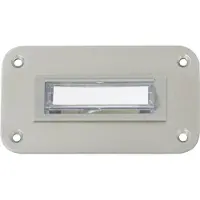 Heidemann 70142 Klingelplatte mit Namensschild 1fach Edelstahl 24 V/1 A