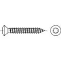 Toolcraft 1068305 Linsensenkblechschrauben 3.5 mm 22 mm Kreuzschlitz Phillips DIN 7983 Edelstahl A2 1000 St.
