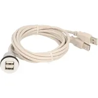 Schlegel 2 x USB 2.0 Buchse A - 2 x USB 2.0 Stecker A RRJ 2USB 150CM Inhalt: