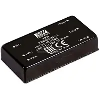 MEAN WELL RDDW20G-05, 18 - 75 V, 20 W, 5 V, 2 A, RoHS, 50,8 mm