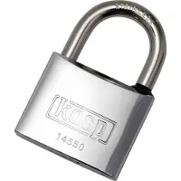 Kasp K14550A1 Hængelås 50 mm Identiske Rustfrit stål Nøglelås