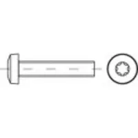 Toolcraft 1068682 Linsenschrauben M1.6 8 mm T-Profil DIN 7985 Edelstahl A2 1000 St.